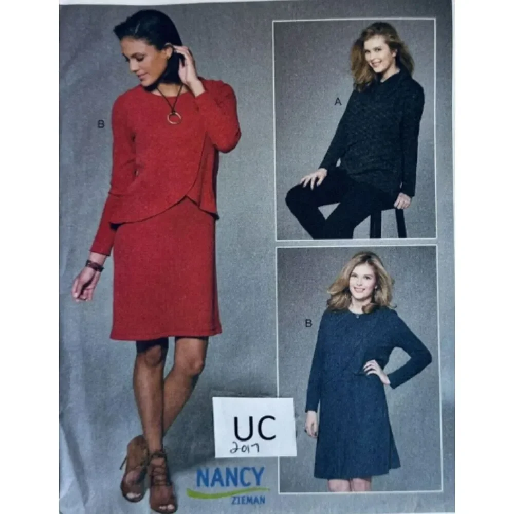 Misses Tunic and Dress Overlays McCalls Sewing Pattern 7655 Size 18W-24W UNCUT